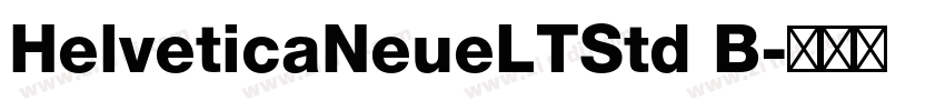 HelveticaNeueLTStd B字体转换